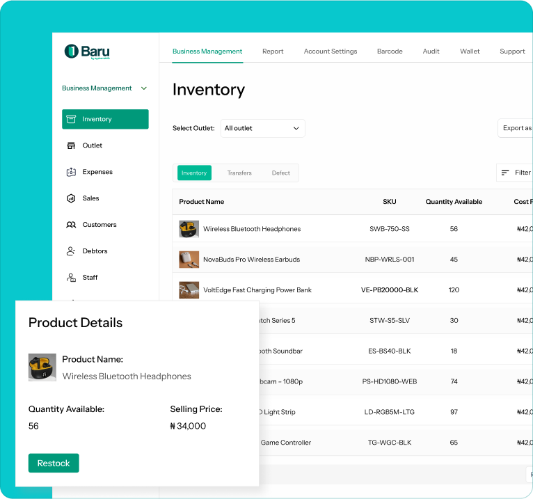 Real-time Inventory Management